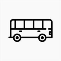 Design Illustration graphic of bus icon with line style. Suitable for UI, mobile design, web design, etc vector
