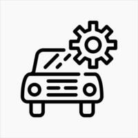 Design Illustration graphic of car services icon with line style. Suitable for UI, mobile design, web design, etc vector