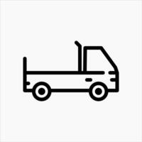 Design Illustration graphic of pickup icon with line style. Suitable for UI, mobile design, web design, etc vector