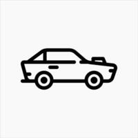 Design Illustration graphic of drag race car icon with line style. Suitable for UI, mobile design, web design, etc vector