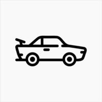 Design Illustration graphic of racing cars icon with line style. Suitable for UI, mobile design, web design, etc vector
