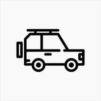 Design Illustration graphic of crossover car icon with line style. Suitable for UI, mobile design, web design, etc vector
