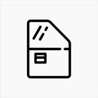 Design Illustration graphic of door car icon with line style. Suitable for UI, mobile design, web design, etc vector