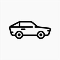 Design Illustration graphic of sedan icon with line style. Suitable for UI, mobile design, web design, etc vector