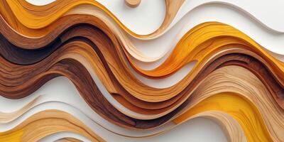 Abstract background of wood wavy lines 3d rendering photo