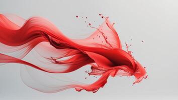 Freshness in motion A splash of vibrant red photo