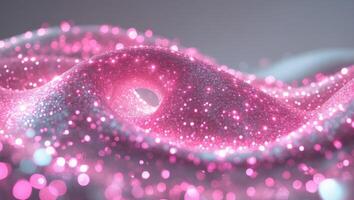 3d rendering of pink sparkles photo