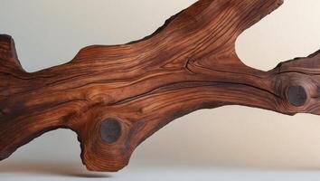 Dark mahogany wood texture with depth of field on a classic background photo