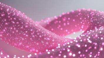 Abstract background of pink glittering lights photo