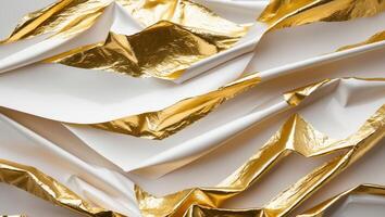 gold foil paper texture background shiny luxury foil horizontal with unique design of paper soft natural style for aesthetic creative design photo