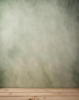 Light Green Textured Background with Wooden Surface for Display or Design photo