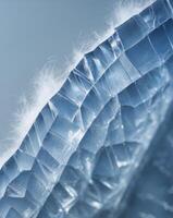 Stunning Blue Ice Crack Texture Background Image photo