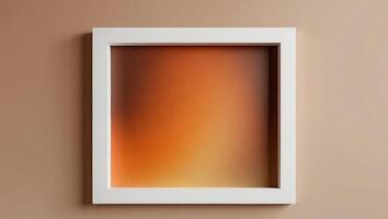 there is a brown and orange background with a white border photo