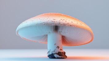 Split Toning A close up of a mushroom with the highlights in one photo