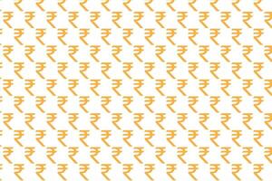 Indian rupee pattern on white background . Indian rupee background . illustration vector