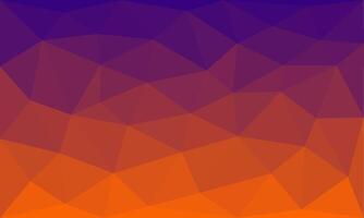 Orange and violet gradient in abstract polygon shape background texture. modern mosaic illustration with triangle shape pattern elements for display, business, website, surface, advertising, display vector