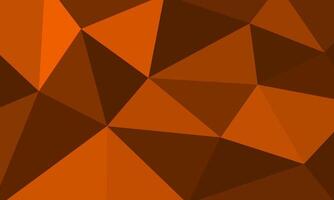 Dark orange flat polygon abstract shape. Irregular triangle pattern element texture design. Suitable for backdrop banner, cover, website, advertising, idea, decoration, page vector