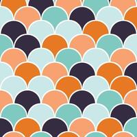 Japanese pattern for Lunar New Year decoration with abstract scales and half circular design. Background and wallpaper style for Chinese New Year. vector