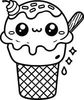 printable coloring pages for kids ice cream coloring pages, sweet coloring pages vector