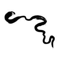 Elegant Hand Drawn Brush Grunge Wave Stroke Texture vector