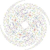 Colored spiral, swirl, twirl element. Helix vector