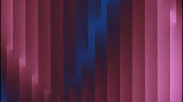 Abstract 3d render, background animation with reeded glass effect, 4k seamless looped video