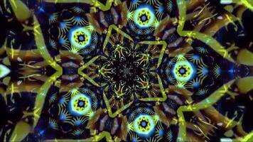 Abstract animation multicolor pattern 4K smooth concept video