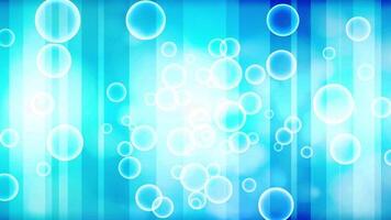 bubbles blue bokeh background animation. loop circle blur. shiny blue. video