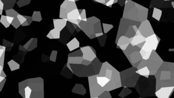 Crystal diamond black and white animated background. abstract mosaic smooth motion color. retro style. video