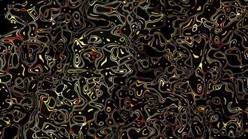 abstract acrylic texture with gold waves. Liquid paint mixing backdrop with splash and swirl. fluid ripple. video