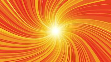 Animation loop burst gold orange rays. light gold orange stripes pattern. smooth motion. circular motion. video
