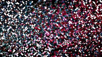 colorida cubos em movimento, abstrato quadrados fundo. azulejos mudança movimento. suave movimento. video
