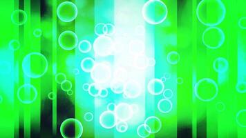 bubbles flare green bokeh background animation. loop circle blur. shiny green lens. video