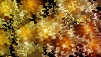 colorful wavy flow. Smooth shiny gold liquid. Seamless loop background. video