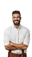 Studio Shot of Happy Handsome Beard Man with Bright Teeth. A Fictitious Character Created BY . png