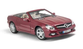 ALMATY, KAZAKHSTAN - April 27, 2014 - Collectible toy Mercedes-Benz SL 550 cabriolet isolated on white background photo