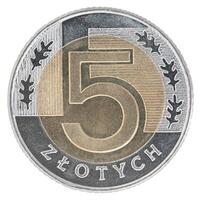 New Polish zloty coin photo