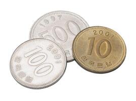 Korean coins won photo