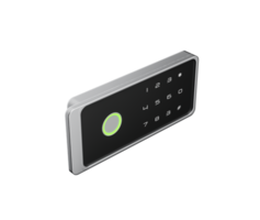 Digital Safe Lock With Touchscreen Numeric Keypad, Green Indicator For Secure Access 3d Illustration png
