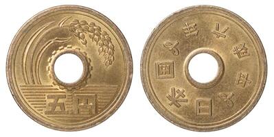 Japanese coin yen photo