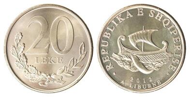 Coin Albanian Lek photo
