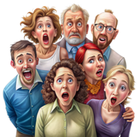 Amazed Team Looking at a Computer Screen png