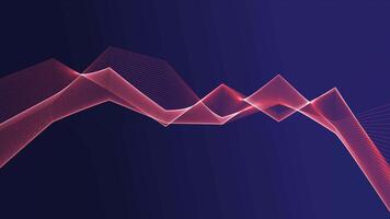Abstract background of line movement. Zigzag of lines video