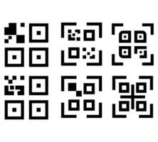 Qr code icon on white background. Flat qr code icon symbol sign from modern e commerce and payment collection for mobile concept and web apps design vector