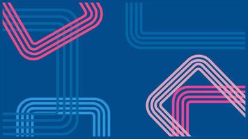 abstract blue background with blue and pink line accents, suitable for any content vector
