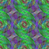 Wired fractal spiral pattern vector