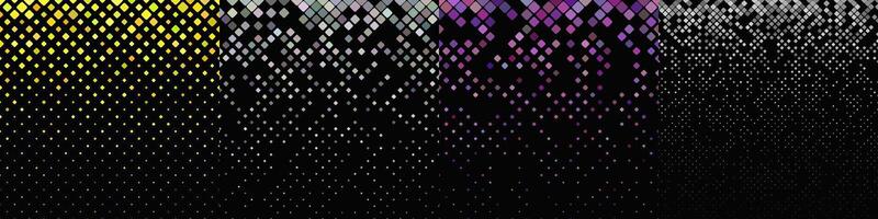 Abstract diagonal square pattern collection vector