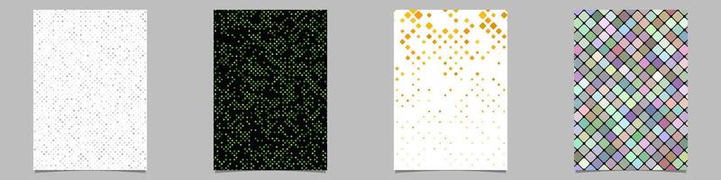 Abstract geometrical brochure background collection vector