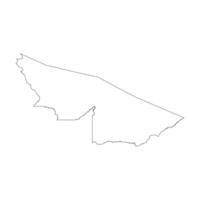 Acre state blank outline map vector