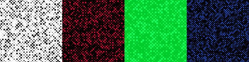 Abstract random halftone dot pattern set vector